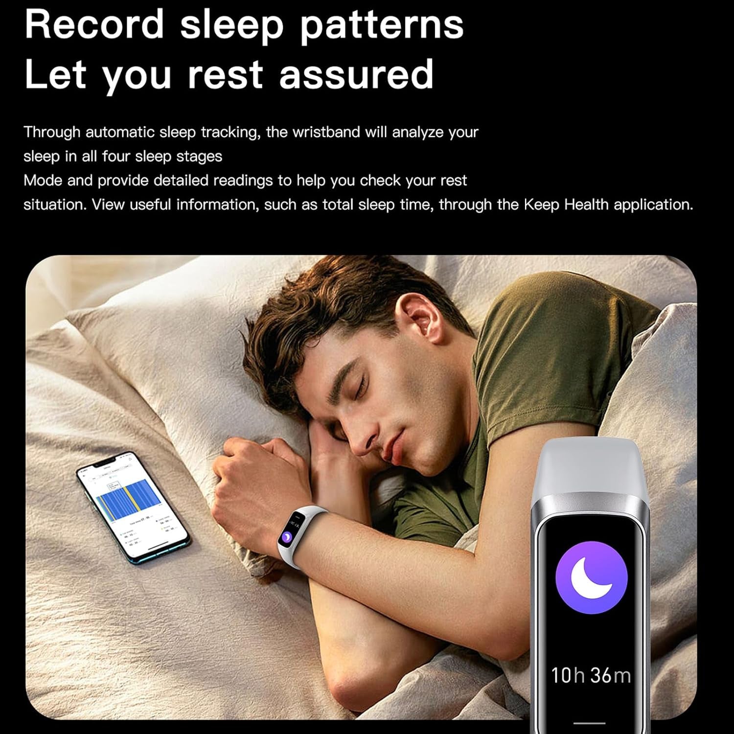 Elevate Your Fitness Journey with the Sleek C60 Health Tracker: Slim Design, 25 Sports Modes, Heart Rate & Blood Pressure Monitoring, Waterproof & Compatible with iPhone and Android